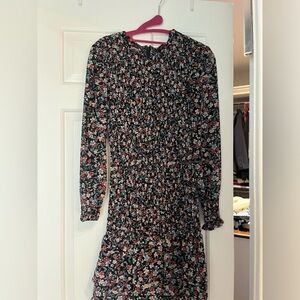 Flowered smocked dress dynamite size xs